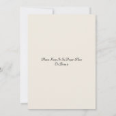 Islam Nikah Arabic Walima Muslim-Brautparty Einladung (Rückseite)