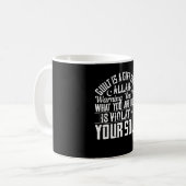 Islam - Schuld ist ein Geschenk Allahs Kaffeetasse (Vorderseite Links)