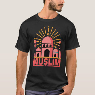 Islam-Symbol Cool islamischer Retro-Muslim T-Shirt