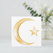 Islam Symbol Einladung/Ankündigungskarte (Stehend Vorderseite)