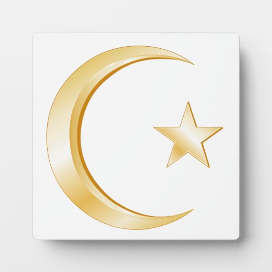 Islam-Symbol Fotoplatte (Vorderseite)