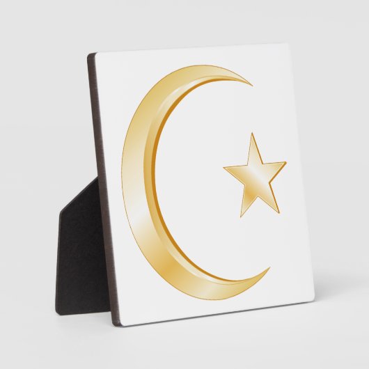 Islam-Symbol Fotoplatte (Vorderseite)