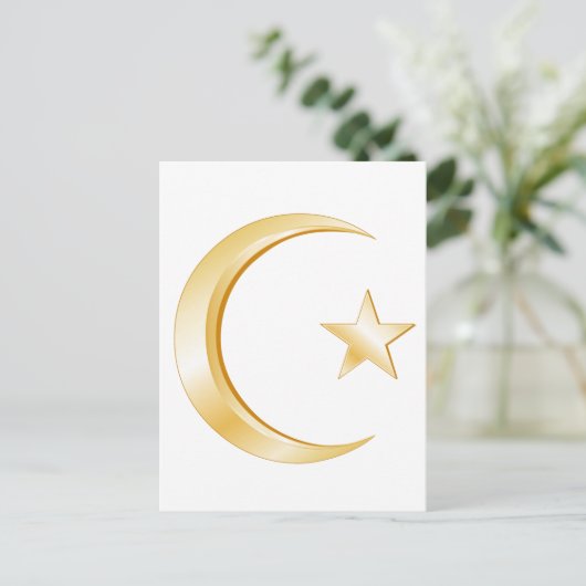 Islam-Symbol Postkarte (Stehend Vorderseite)