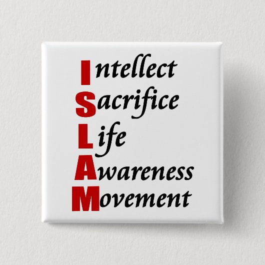 ISLAM-Taste Button (Vorderseite)