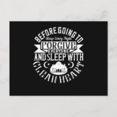 Islam - Vergib allen und schlafe mit sauberem Herz Postkarte (Vorderseite)