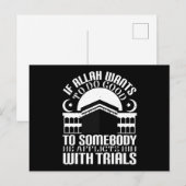 Islam - Wenn Allah Will, Gutes zu tun Postkarte (Vorne/Hinten)