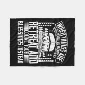 Islam - wenn die Dinge zu schwer zu bewältigen sin Fleecedecke (Vorderseite (Horizontal))