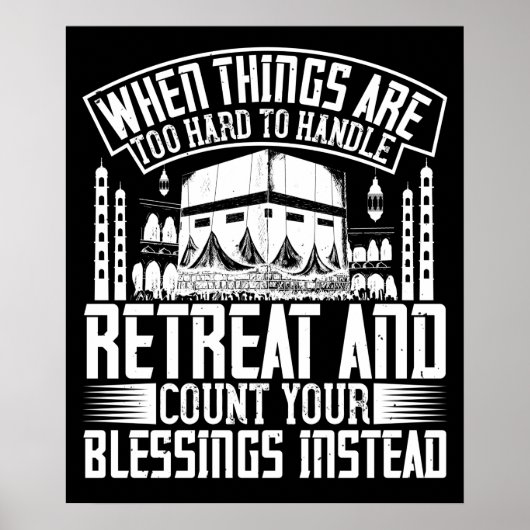 Islam - wenn die Dinge zu schwer zu bewältigen sin Poster (Vorne)