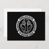 Islam, wenn Liebe zum Wohle Allahs ist Postkarte (Vorne/Hinten)