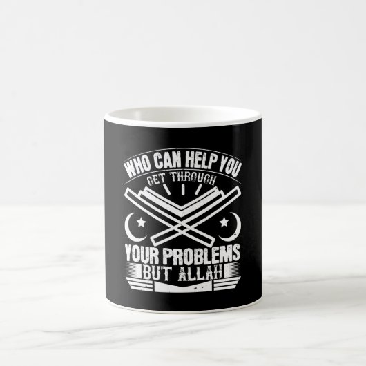 Islam - Wer kann Ihnen helfen, nur Allah Kaffeetasse (Mittel)