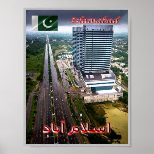 Islamabad - Nachtblick - Pakistan - Poster
