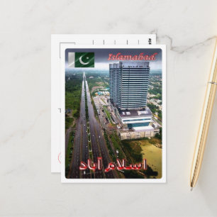 Islamabad - Nachtblick - Pakistan - Postkarte
