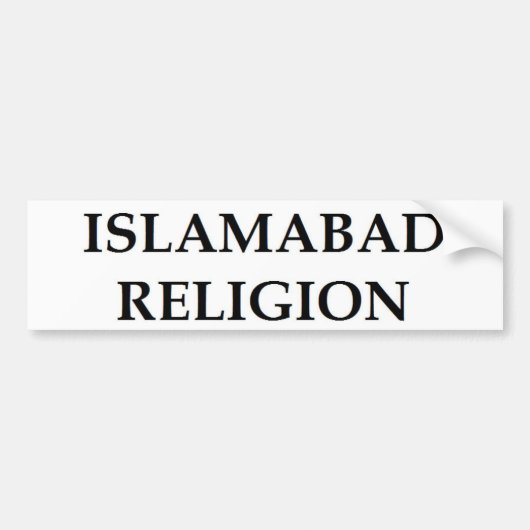 Islamabad-Religion Autoaufkleber (Vorne)
