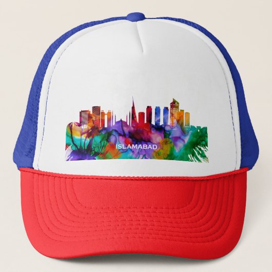Islamabad Skyline Truckerkappe (Vorderseite)