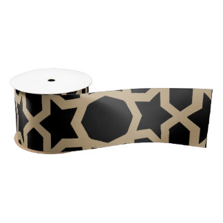 Islamic Arabic Geometric Pattern Design Abstract  Satinband