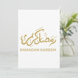 Islamic Arabic Ramadan Kareem Dankeskarte