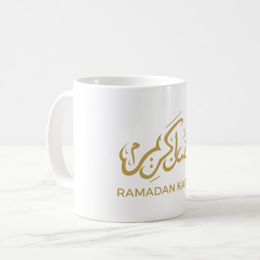 Islamic Arabic Ramadan Kareem Kaffeetasse (Vorderseite Links)