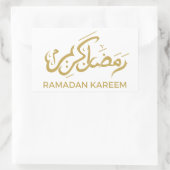 Islamic Arabic Ramadan Kareem Rechteckiger Aufkleber (Tasche)
