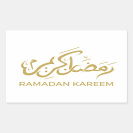 Islamic Arabic Ramadan Kareem Rechteckiger Aufkleber
