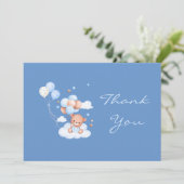 Islamic Baby Boy Aqiqah Thank You Card Dankeskarte (Stehend Vorderseite)