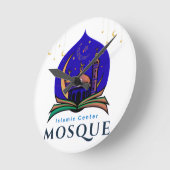 Islamic Center Mosque – Decorative Wall Clock Runde Wanduhr (Winkel)