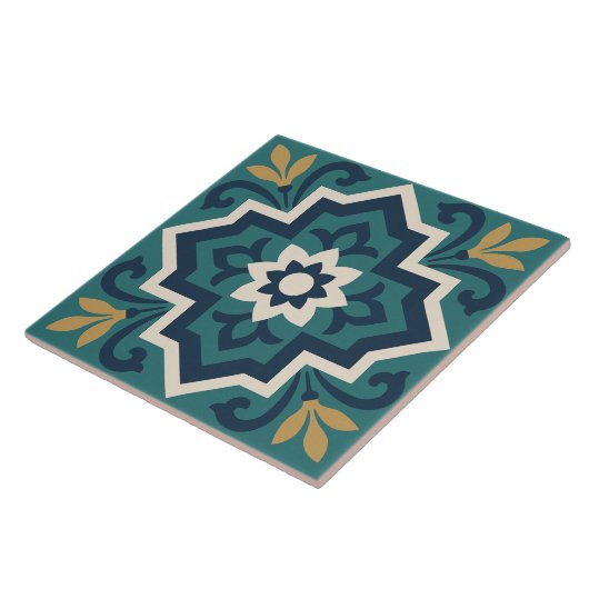 Islamic Floral Tile Pattern Fliese (Seite)