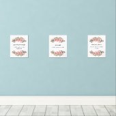 Islamic Floral Wall Art Set (Holzboden)