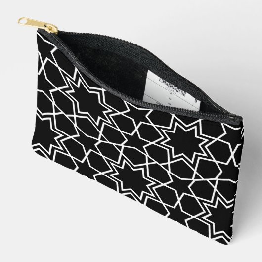 Islamic Geometric Pattern Design Arabic Zubehörtasche (Offen)