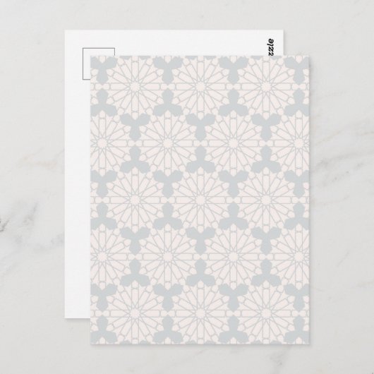 Islamic Geometric Pattern Postkarte (Vorne/Hinten)