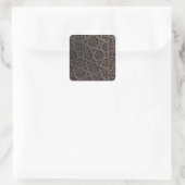 Islamic Geometric Pattern Quadratischer Aufkleber (Tasche)