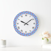 Islamic geometric pattern Wall Clock Große Wanduhr (Zuhause)