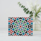 Islamic geometric patterns postcard postkarte (Stehend Vorderseite)