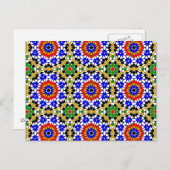 Islamic geometric patterns postcard postkarte (Vorne/Hinten)