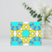 Islamic geometric patterns postcard postkarte (Stehend Vorderseite)