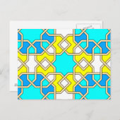 Islamic geometric patterns postcard postkarte (Vorne/Hinten)