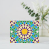 Islamic geometric patterns postcard postkarte (Stehend Vorderseite)