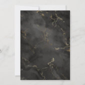 Islamic Gold & Black Arch Ornate Arabesque Wedding Einladung (Rückseite)