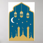 Islamic Nightscape Wall Art Poster (Vorne)
