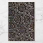 Islamic Pattern Lebensmitteletikett (Einzelnes Label)