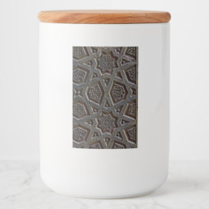 Islamic Pattern Lebensmitteletikett
