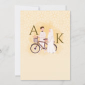 Islamic Pattern Wedding Nikah Invitation Couple Einladung (Rückseite)