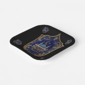 Islamic Picnic Coaster – Crescent & Calligraphy El Pappteller (Gewinkelt)