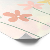 Islamic Quran verse Print, Wildflower Arabic  Poster (Ecke)