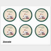 Islamic Ramadan Greeting Sticker – Family Theme (Blatt)