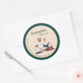 Islamic Ramadan Greeting Sticker – Family Theme (Umschlag)
