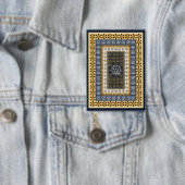 Islamic Wall Art Allah Names Calligraphy Geometric Button (Insitu)