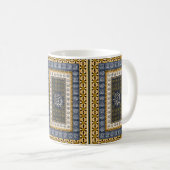 Islamic Wall Art Allah Names Calligraphy Geometric Kaffeetasse (VorderseiteRechts)