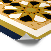 Islamic Wall Art Allah Names Calligraphy Geometric Poster (Ecke)