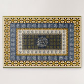 Islamic Wall Art Allah Names Calligraphy Geometric Puzzle (Horizontal)