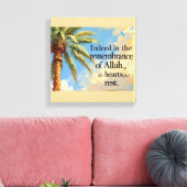 Islamic Wall Art – Palm Tree with Quran Verse . Leinwanddruck (Insitu (Wohnzimmer))